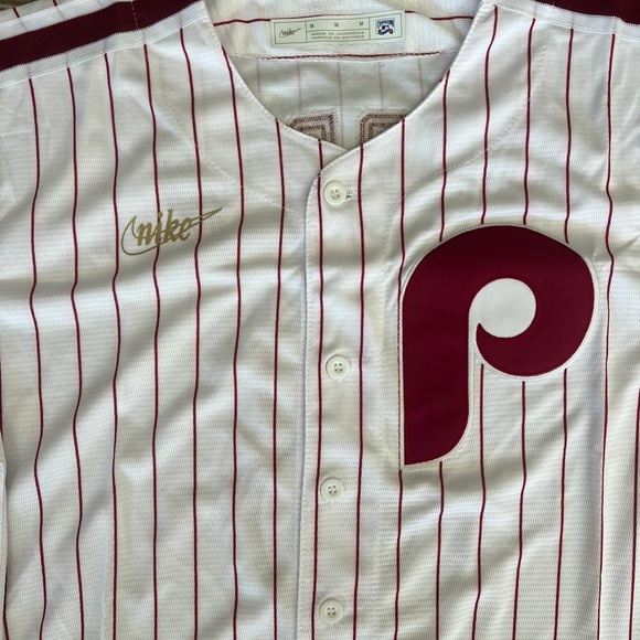 Bryce Harper Jersey NEW Mens Large White Pinstripe Philadelphia Phillies - Picture 3 of 8